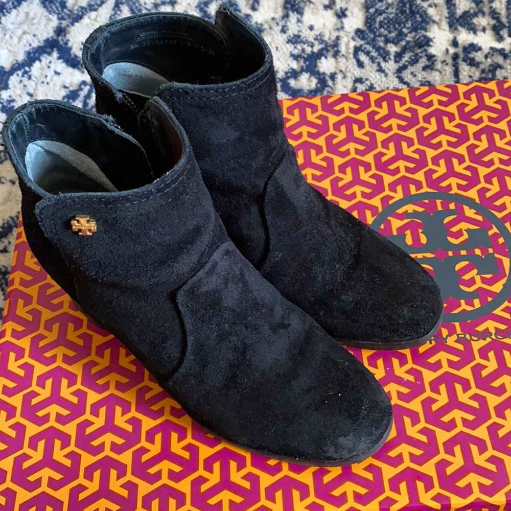 Tory Burch black ankle booties size 5.5